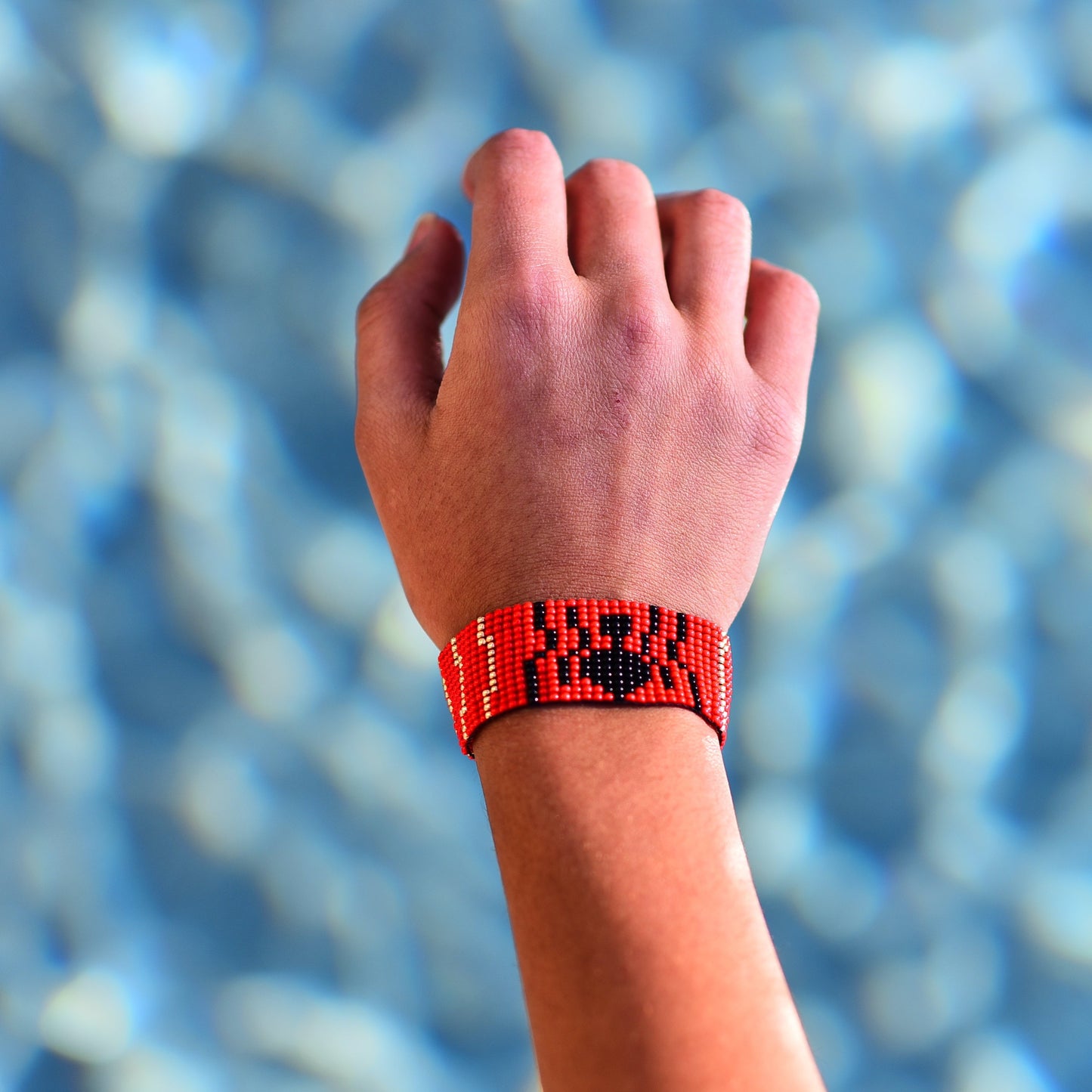 Spiderman Beaded Loom Bracelet: Tom Holland Inspired