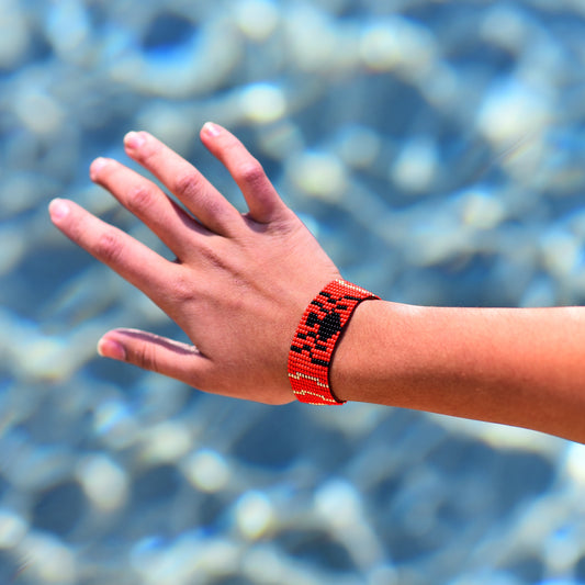 Spiderman Beaded Loom Bracelet: Tom Holland Inspired