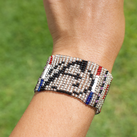 Avenger's Logo Beaded Loom Bracelet