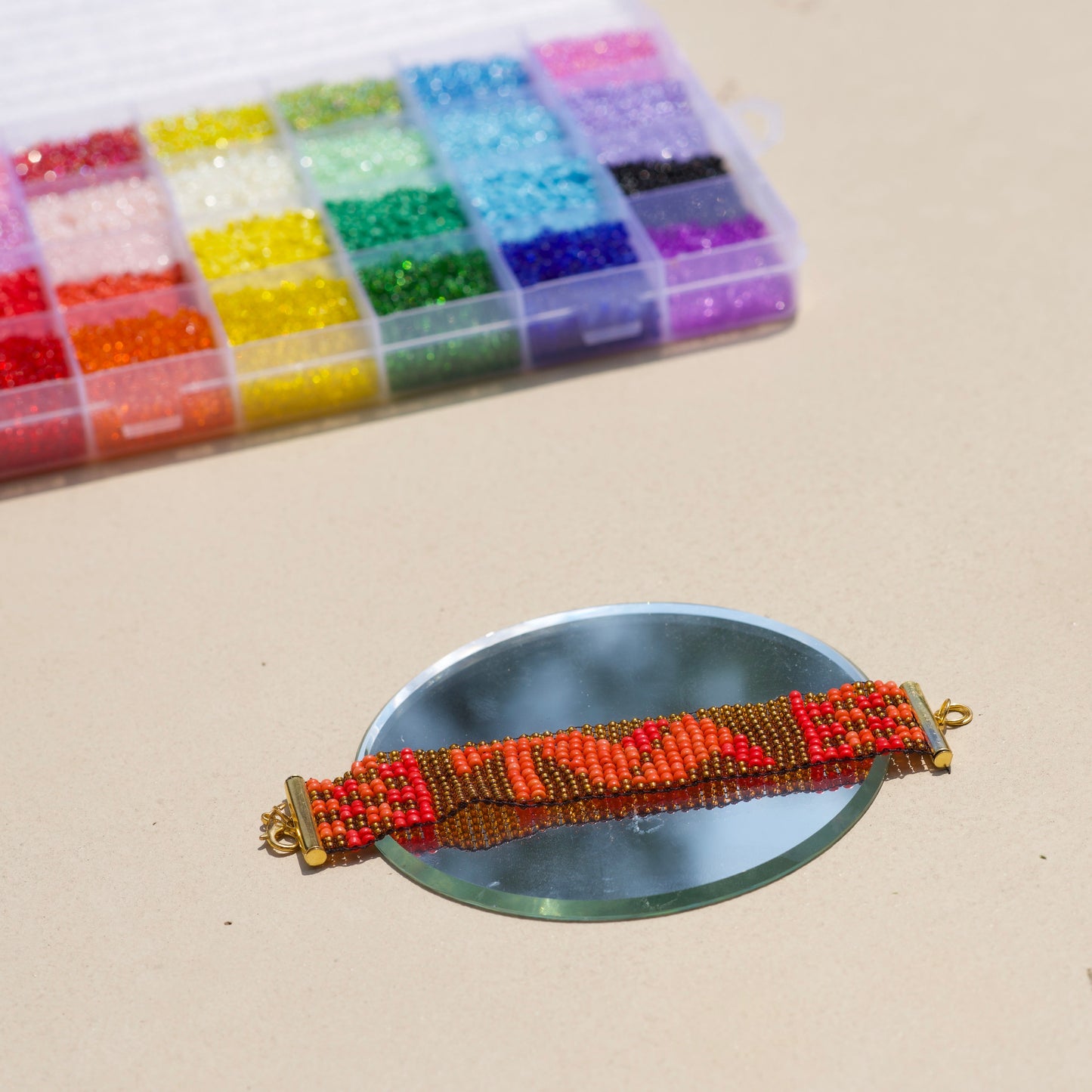 TVA Inspired Beaded Loom Bracelet
