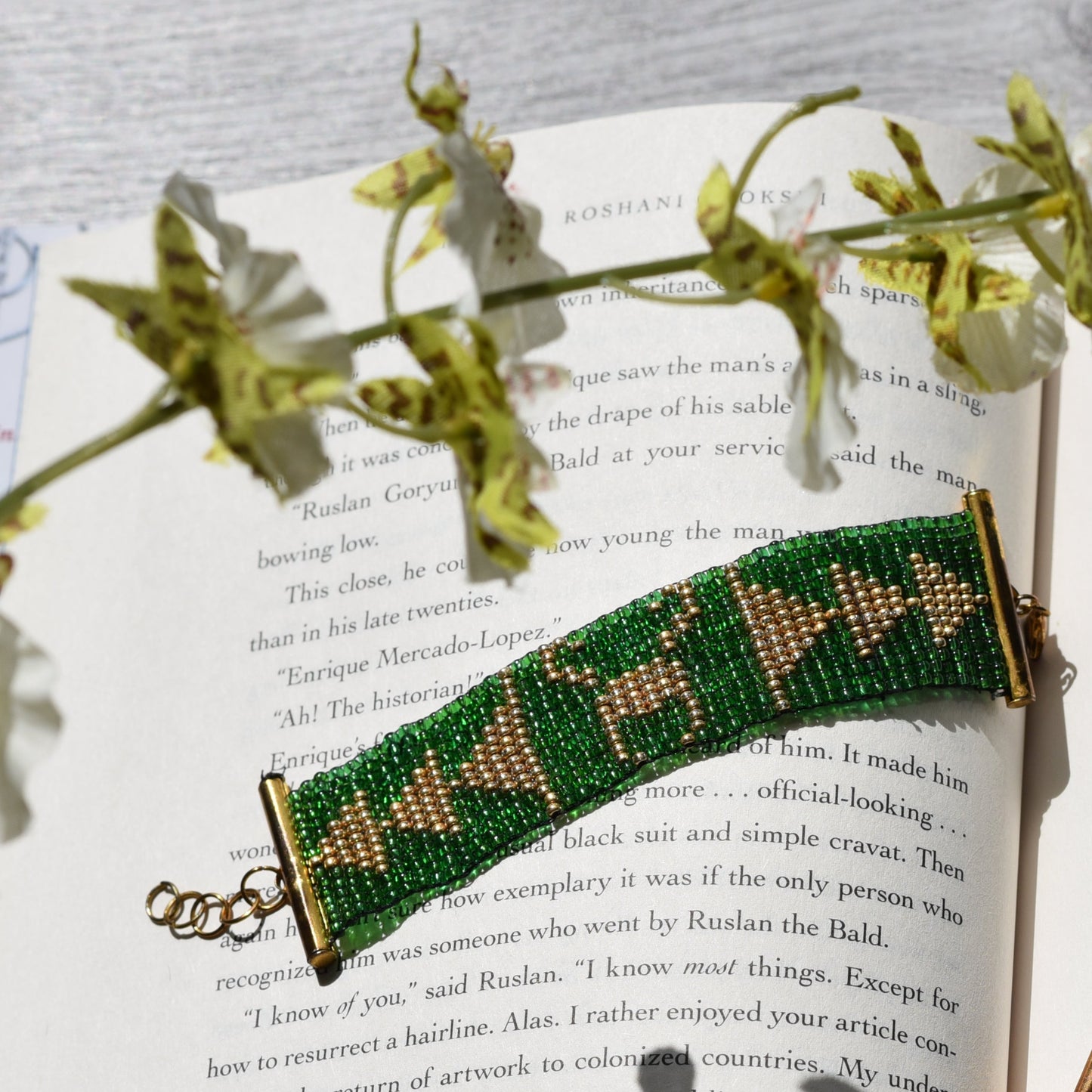 Marvel's Loki beaded loom bracelet