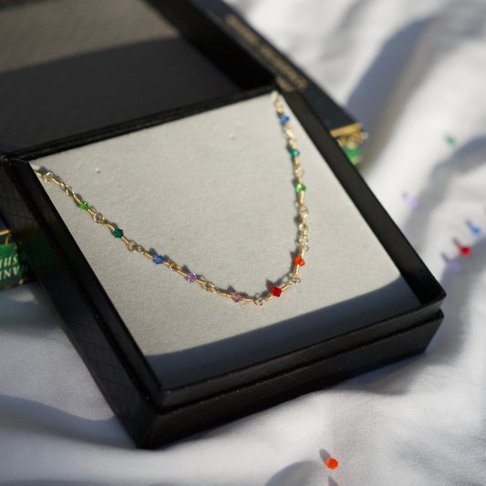 Crystal Rainbow Choker
