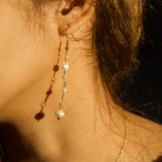 Gorgeous, Dainty, Elegant Faux Pearl Earrings