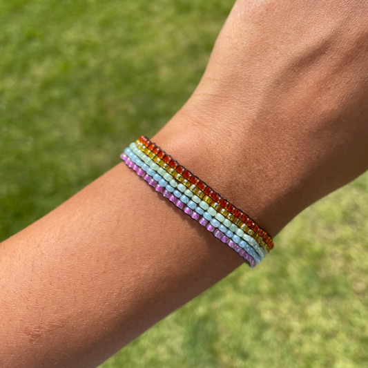 Horizontal Rainbow Stripe Bracelet