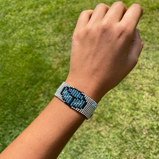 Tesseract Inspired Beaded Loom Bracelet