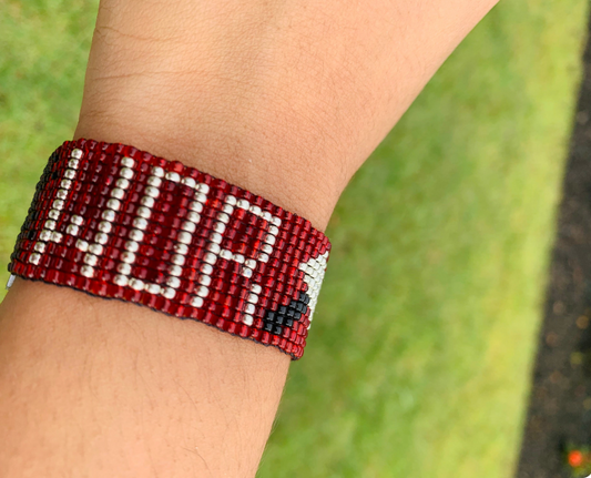Marvel's Thor beaded loom bracelet "WORTHY"