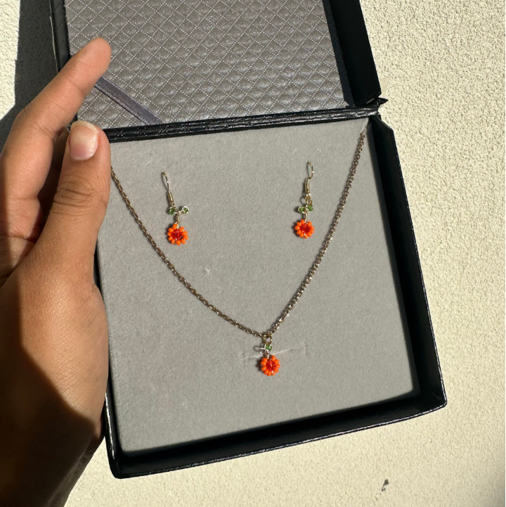 Halloween Pumpkin Themed Earrings