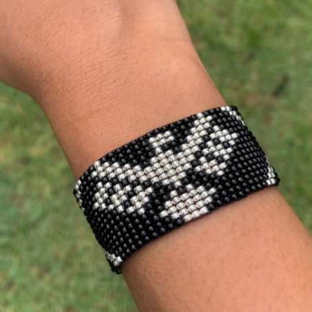 S.H.I.E.L.D Inspired Beaded Loom Bracelet