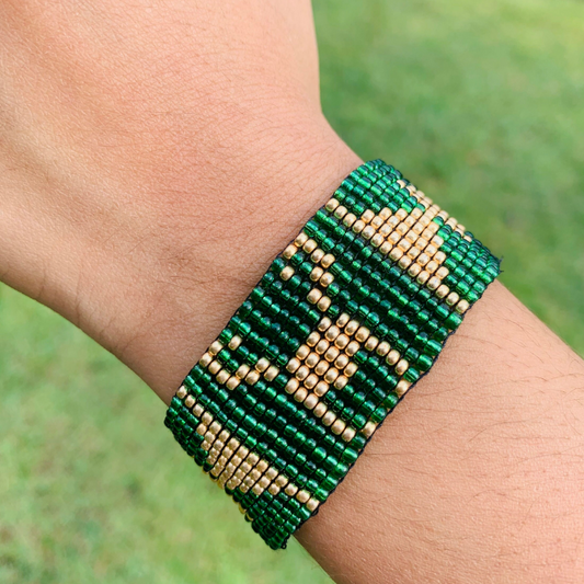 Marvel's Loki beaded loom bracelet