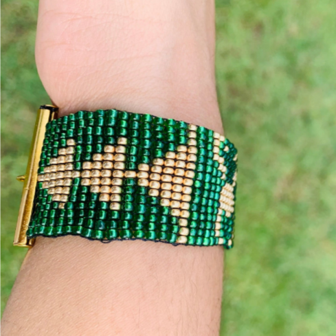 Marvel's Loki beaded loom bracelet