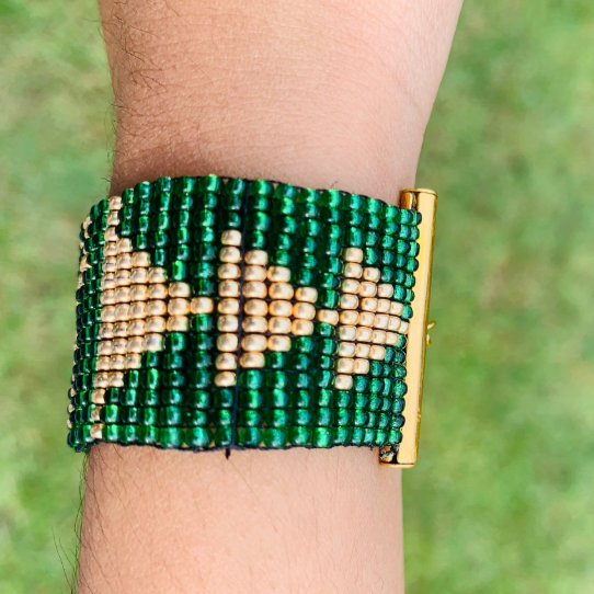 Marvel's Loki beaded loom bracelet