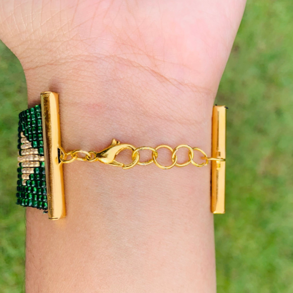 Marvel's Loki beaded loom bracelet