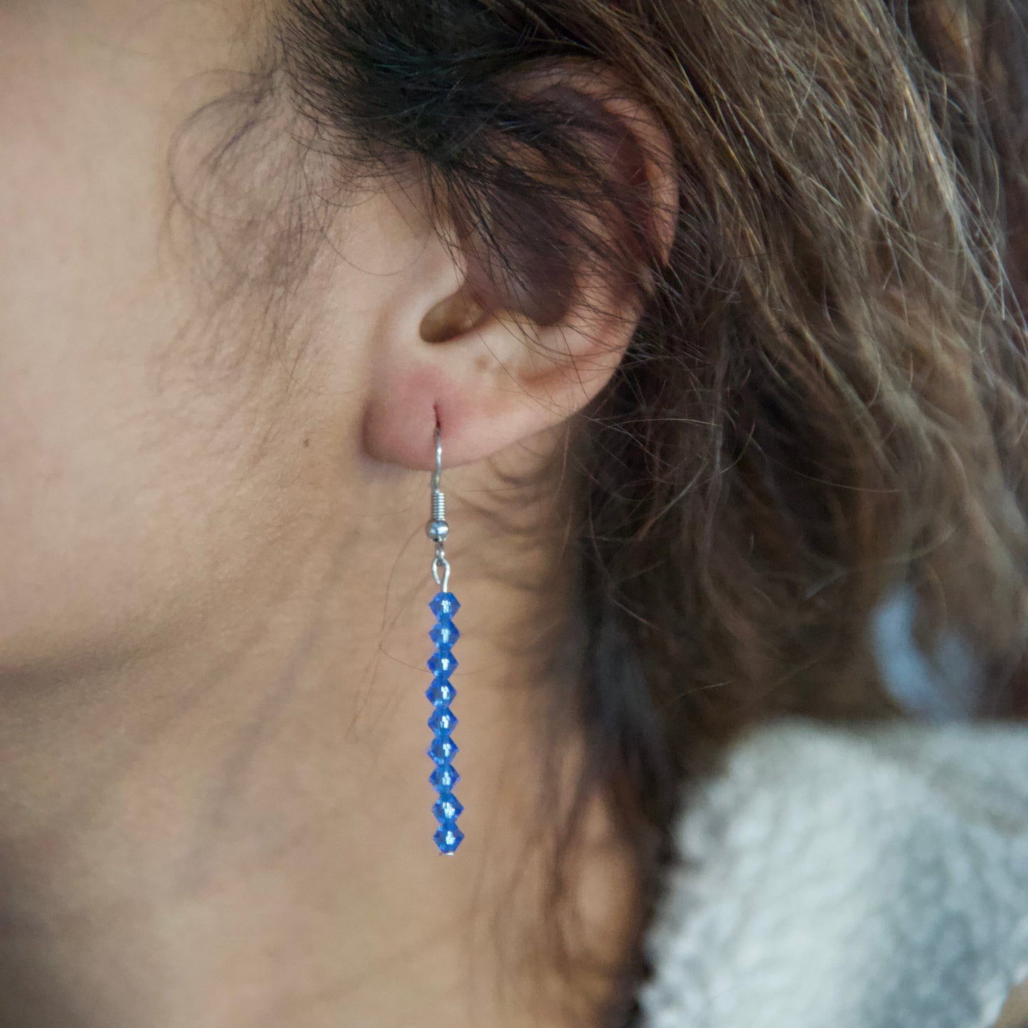 Dainty Dangly Colorful Crystal Earrings