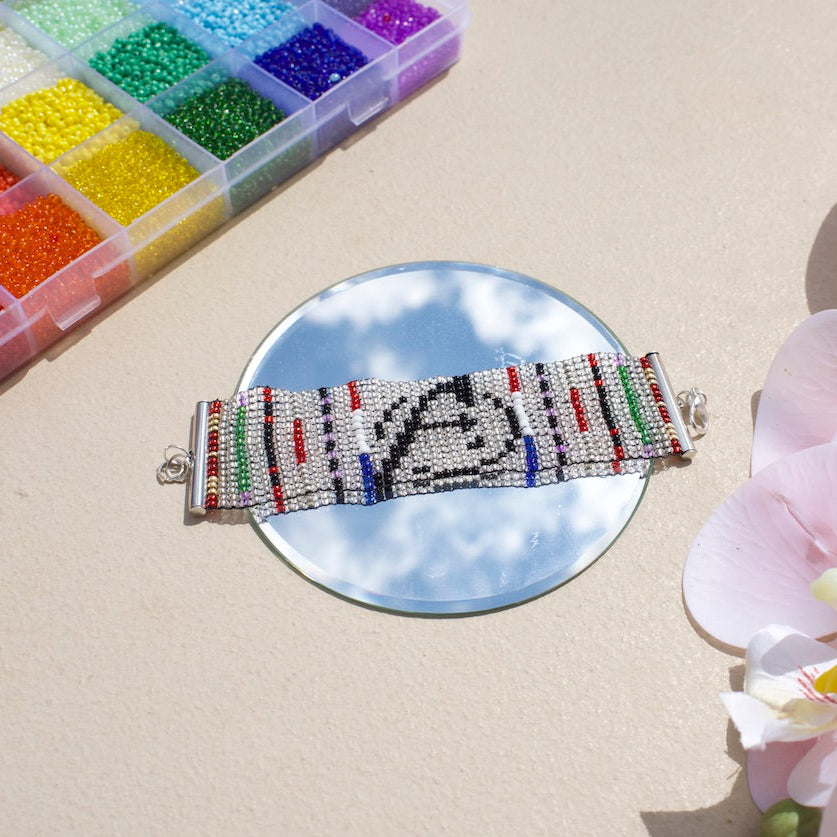 Avenger's Logo Beaded Loom Bracelet