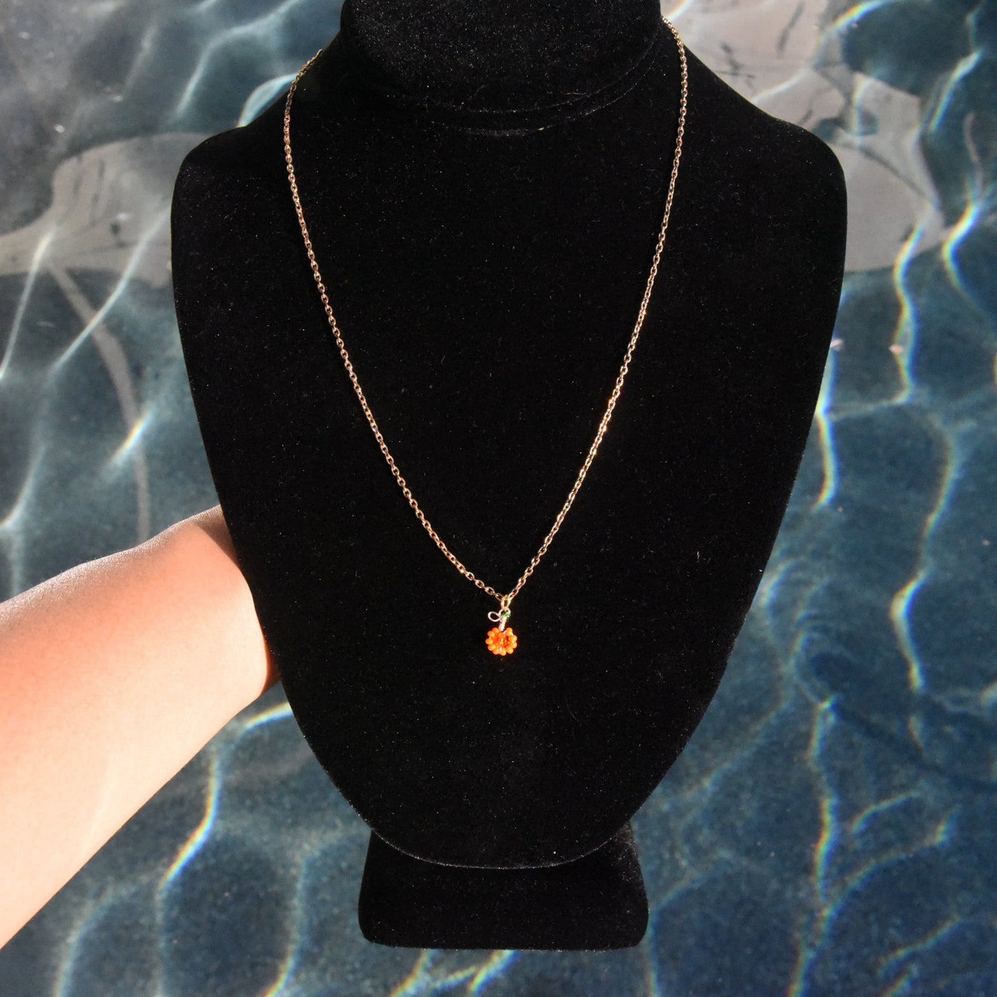 Halloween Pumpkin Themed Necklace