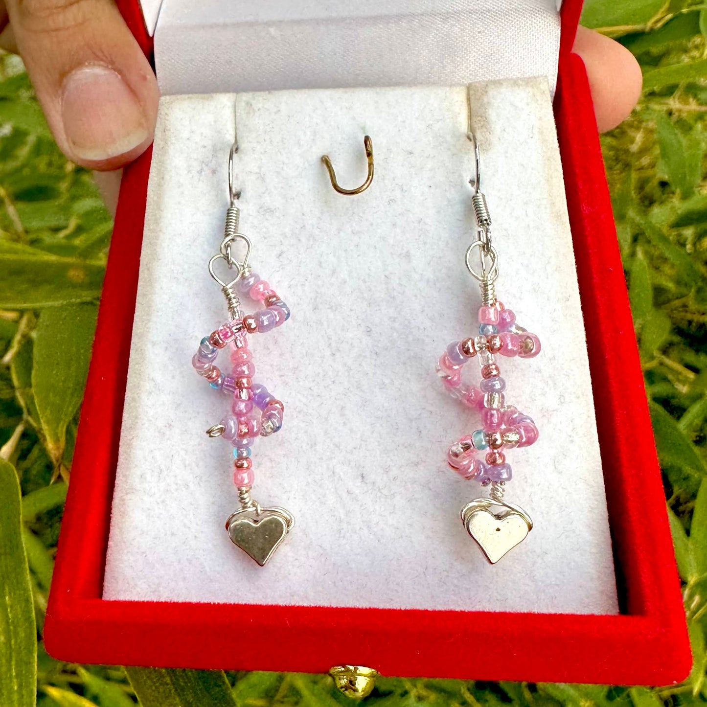 Swirly Heart Earrings, Valentine's Day Inspired