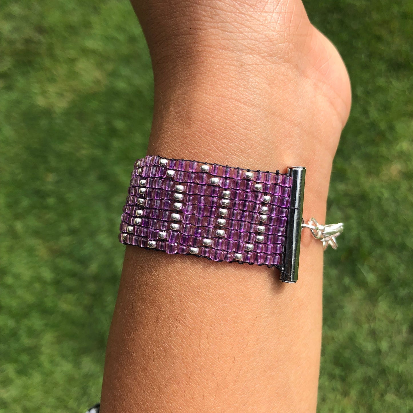 Pepper Potts Inspired Beaded Loom Bracelet