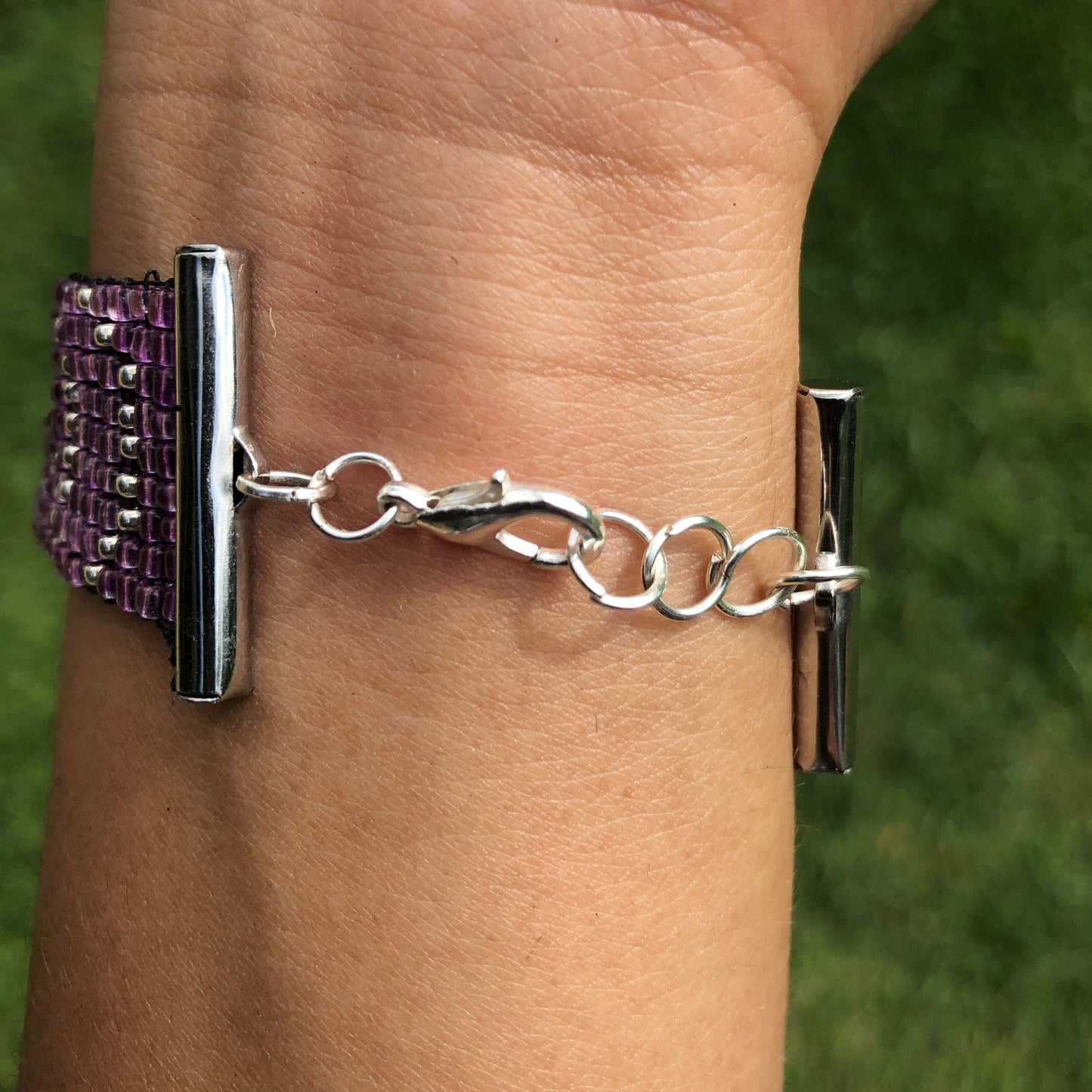 Pepper Potts Inspired Beaded Loom Bracelet