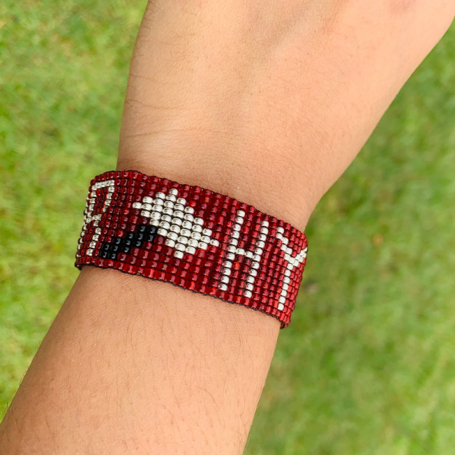 Marvel's Thor beaded loom bracelet "WORTHY"