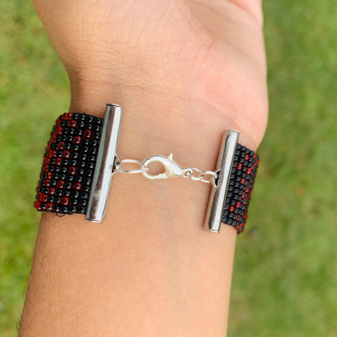 Marvel's Thor beaded loom bracelet "WORTHY"
