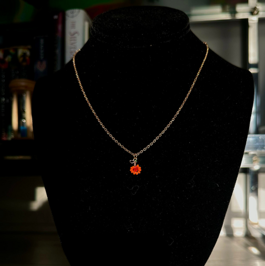 Halloween Pumpkin Themed Necklace