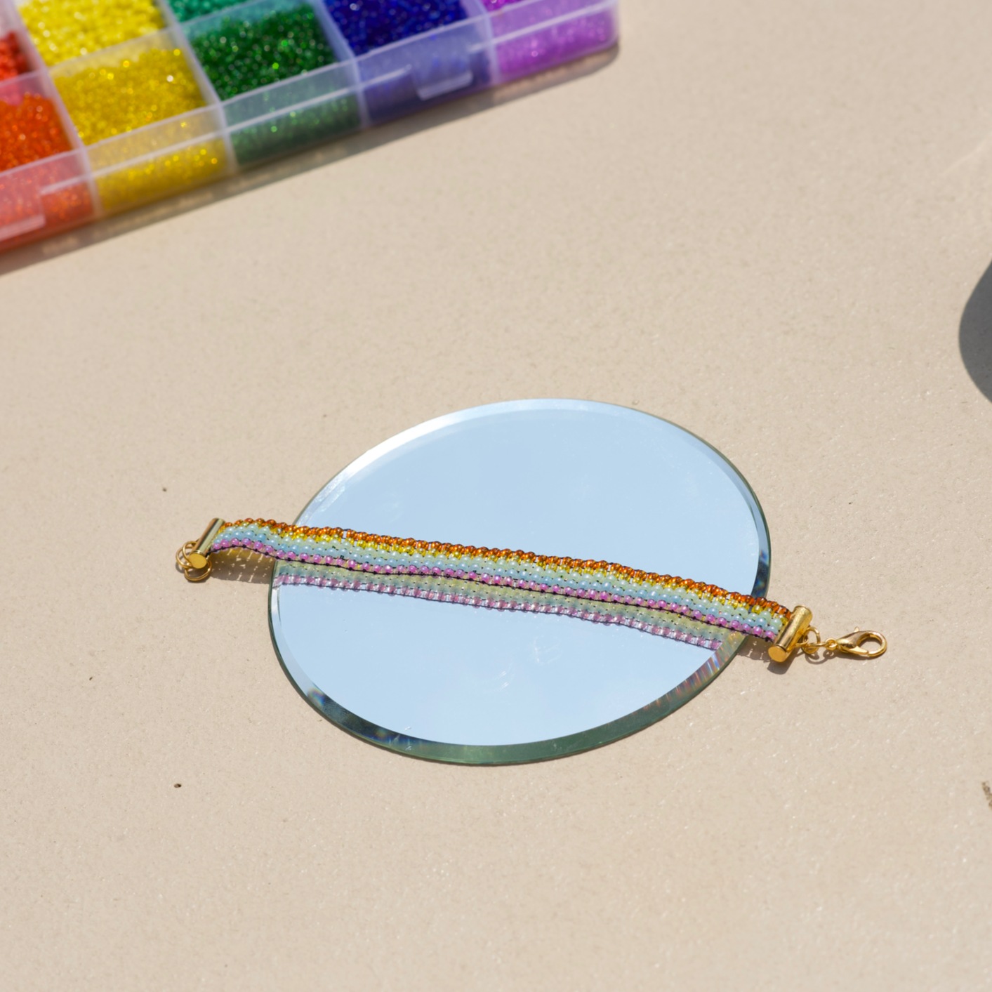 Horizontal Rainbow Stripe Bracelet
